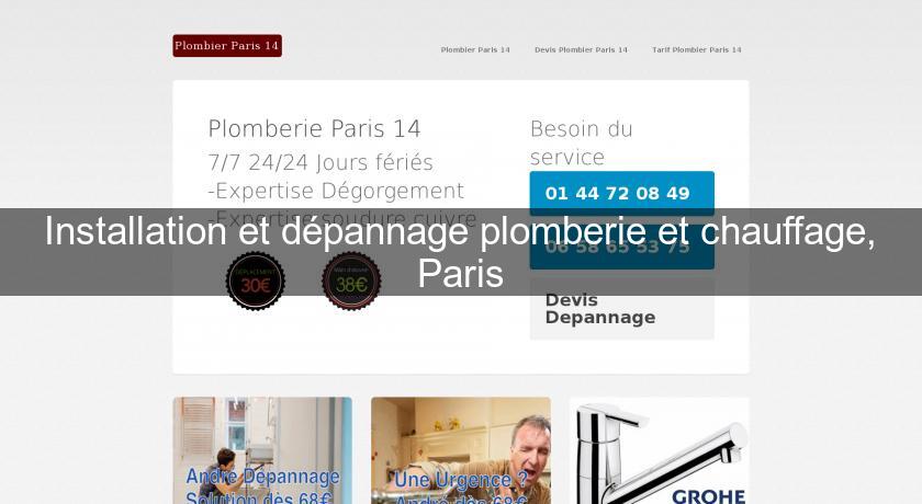 Installation et dépannage plomberie et chauffage, Paris Installation et dépannage plomberie et chauffage, Paris