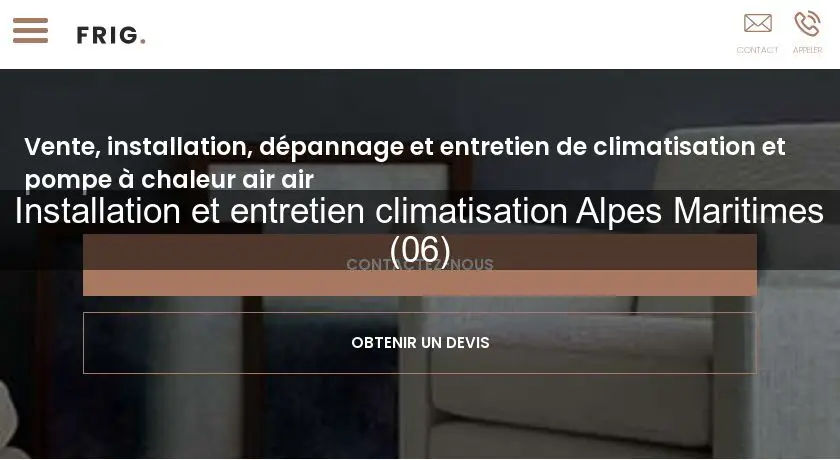 Installation et entretien climatisation Alpes Maritimes (06)