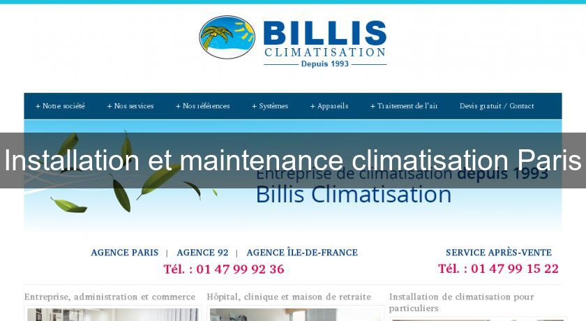 Installation et maintenance climatisation Paris Installation et maintenance climatisation Paris