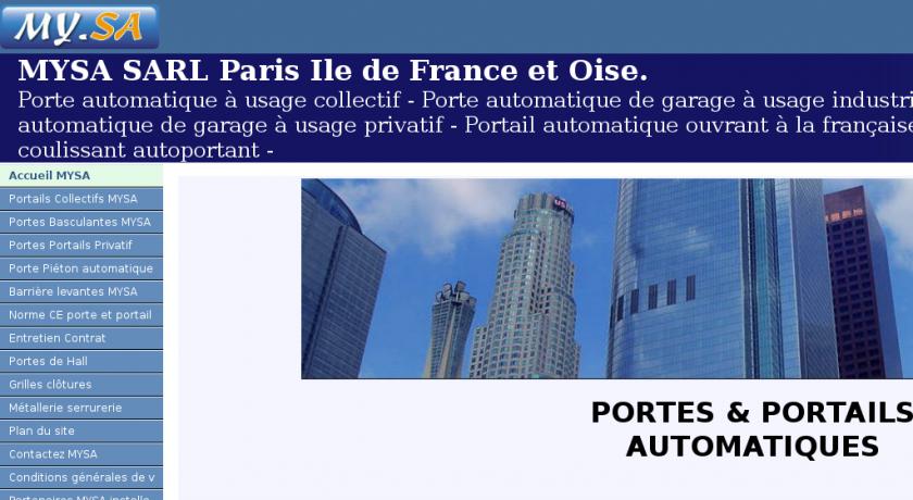 Installation et maintenance de porte et portail automatique Île de France et Oise