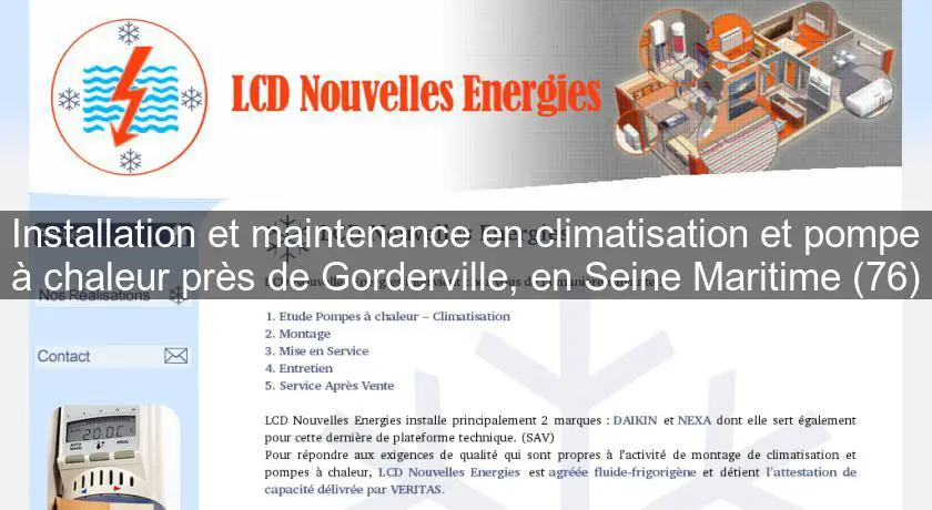 Installation et maintenance en climatisation et pompe à chaleur près de Gorderville, en Seine Maritime (76)