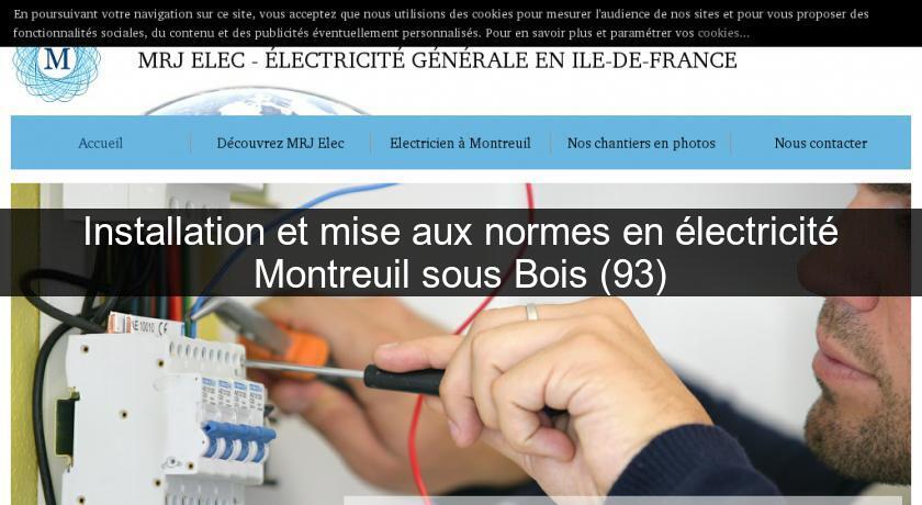 Installation et mise aux normes en électricité Montreuil sous Bois (93) Installation et mise aux normes en électricité Montreuil sous Bois (93)