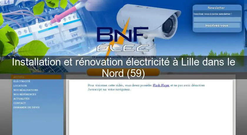 Installation et rénovation électricité à Lille dans le Nord (59)