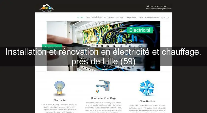 Installation et rénovation en électricité et chauffage, près de Lille (59)