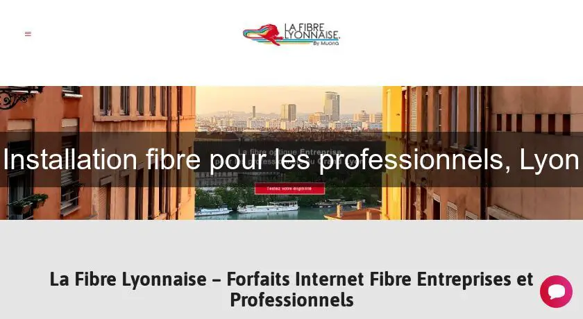 Installation fibre pour les professionnels, Lyon