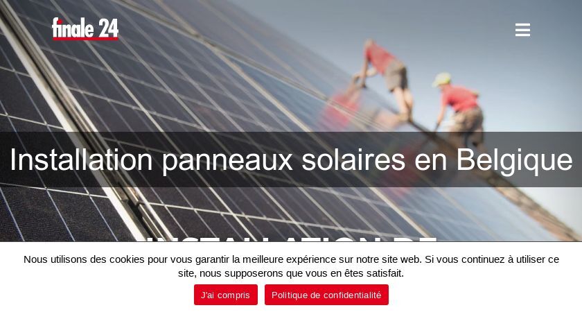 Installation panneaux solaires en Belgique