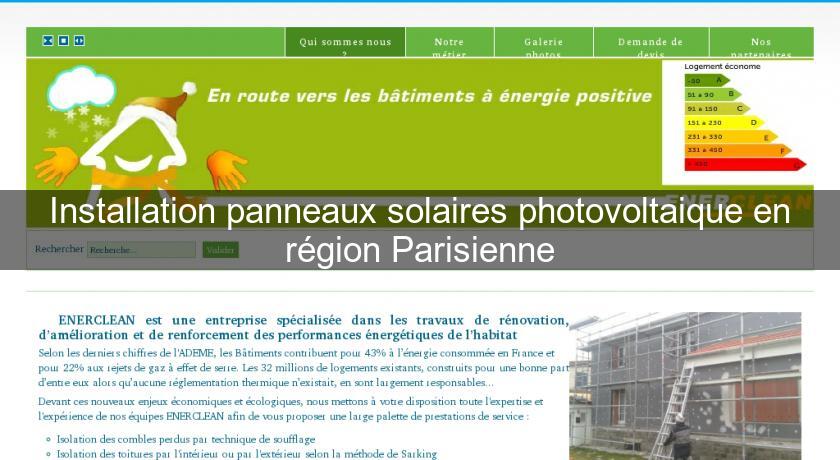 Installation panneaux solaires photovoltaique en région Parisienne