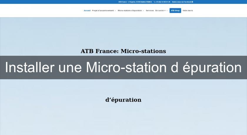 Installer une Micro-station d'épuration Installer une Micro-station d'épuration