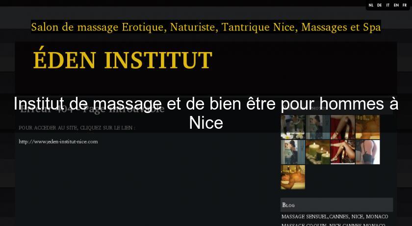 Institut de massage et de bien être pour hommes à Nice