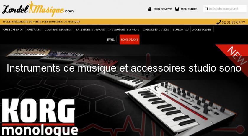 Instruments de musique et accessoires studio sono Instruments de musique et accessoires studio sono