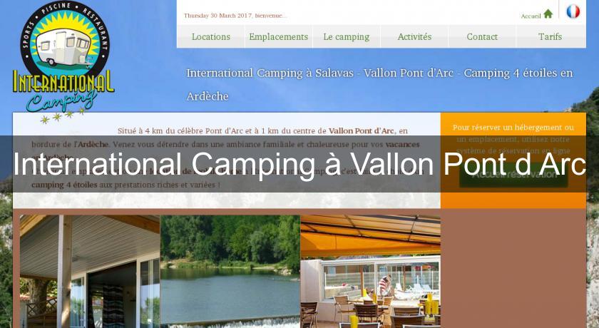 International Camping à Vallon Pont d'Arc International Camping à Vallon Pont d'Arc