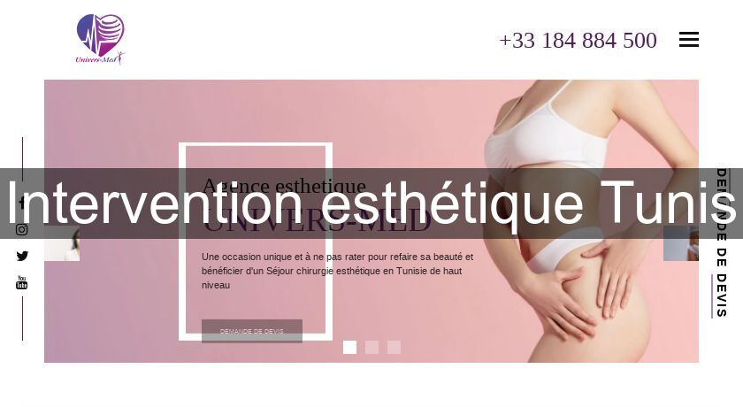 Intervention esthétique Tunis Intervention esthétique Tunis