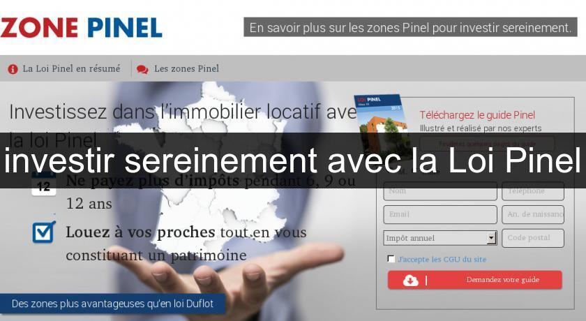 investir sereinement avec la Loi Pinel