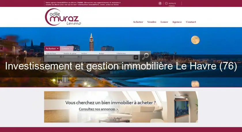 Investissement et gestion immobilière Le Havre (76)