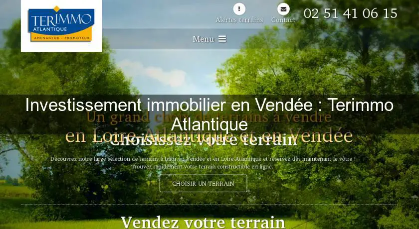 Investissement immobilier en Vendée : Terimmo Atlantique
