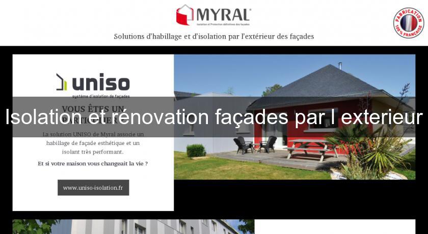 Isolation et rénovation façades par l'exterieur Isolation et rénovation façades par l'exterieur
