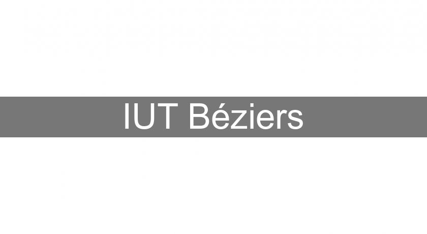 IUT Béziers IUT Béziers