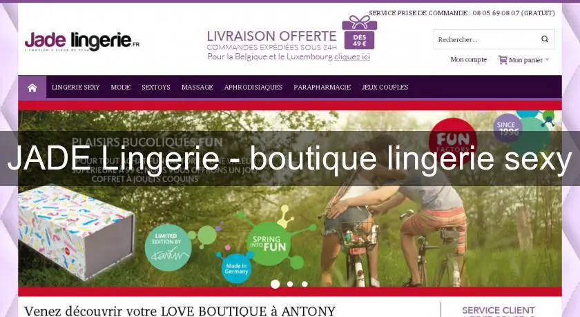 JADE Lingerie - boutique lingerie sexy