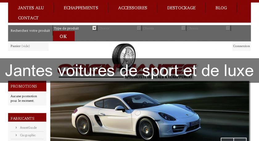 Jantes voitures de sport et de luxe