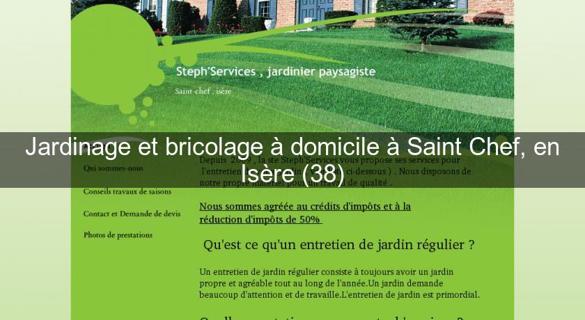 Jardinage et bricolage à domicile à Saint Chef, en Isère (38)
