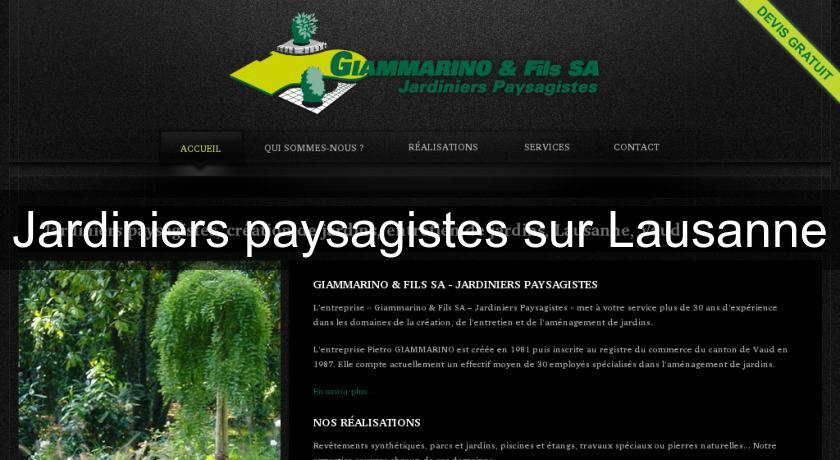 Jardiniers paysagistes sur Lausanne Jardiniers paysagistes sur Lausanne