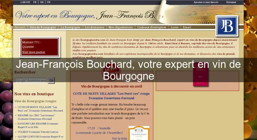 Jean-François Bouchard, votre expert en vin de Bourgogne