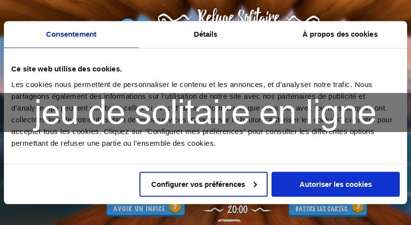 jeu de solitaire en ligne jeu de solitaire en ligne
