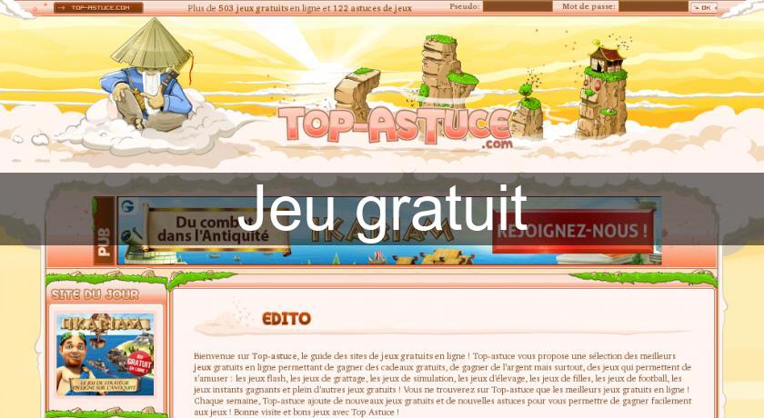 Jeu gratuit Jeu gratuit