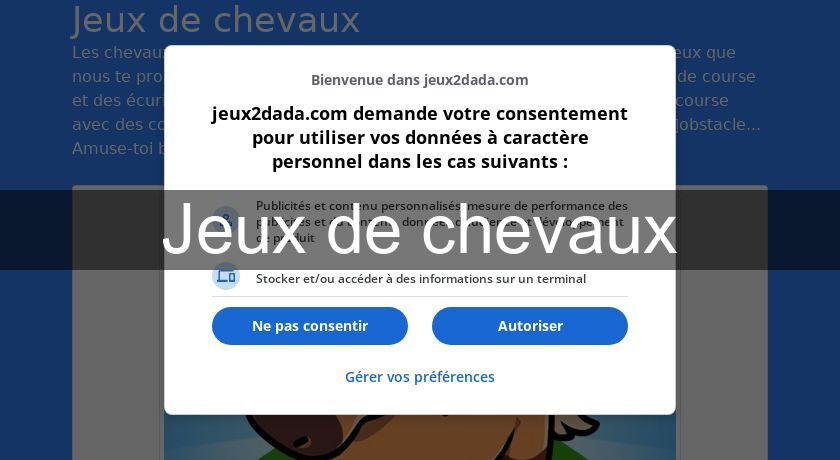 Jeux de chevaux Jeux de chevaux