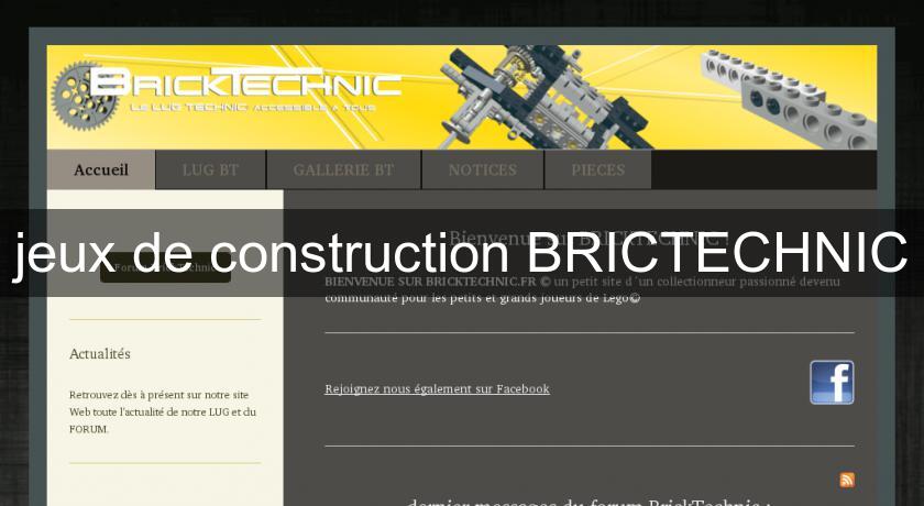 jeux de construction BRICTECHNIC jeux de construction BRICTECHNIC