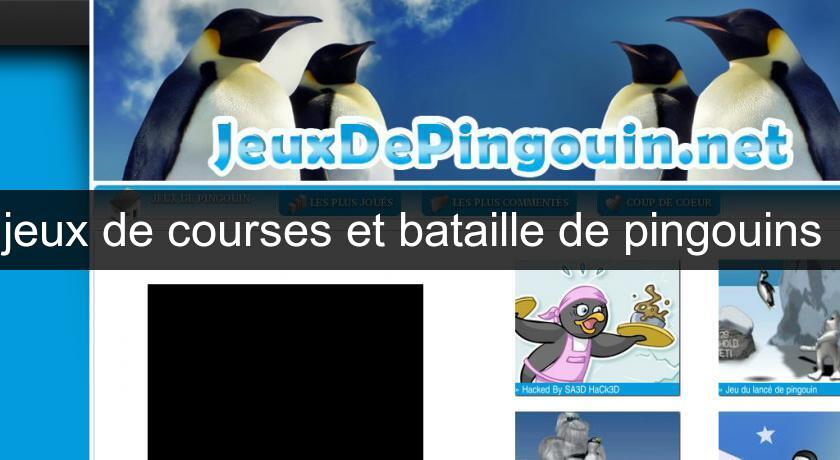 jeux de courses et bataille de pingouins 