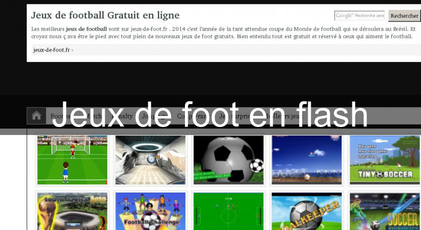 Jeux de foot en flash