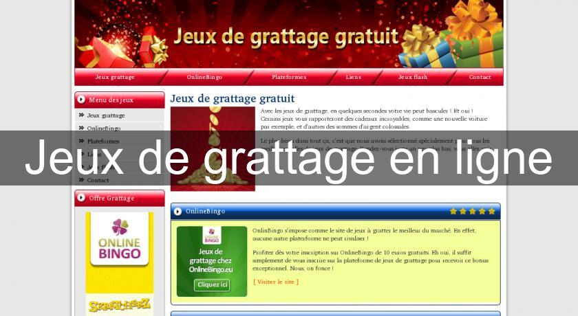 Jeux de grattage en ligne Jeux de grattage en ligne