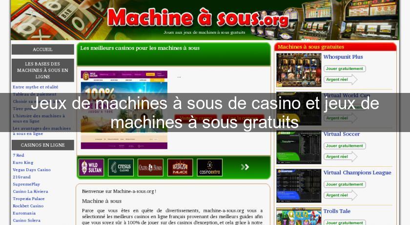Jeux de machines à sous de casino et jeux de machines à sous gratuits Jeux de machines à sous de casino et jeux de machines à sous gratuits