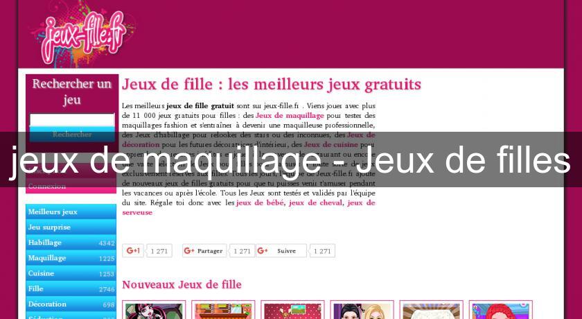 jeux de maquillage - Jeux de filles jeux de maquillage - Jeux de filles