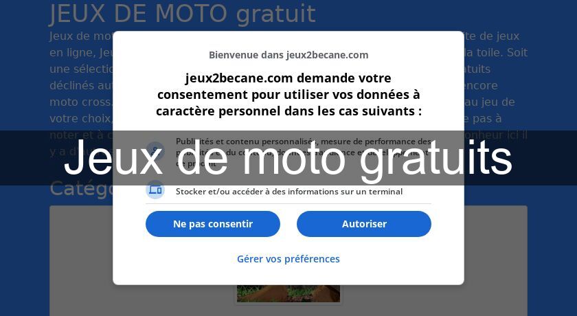 Jeux de moto gratuits Jeux de moto gratuits
