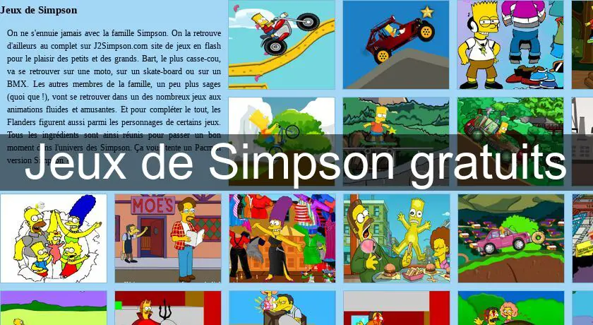 Jeux de Simpson gratuits