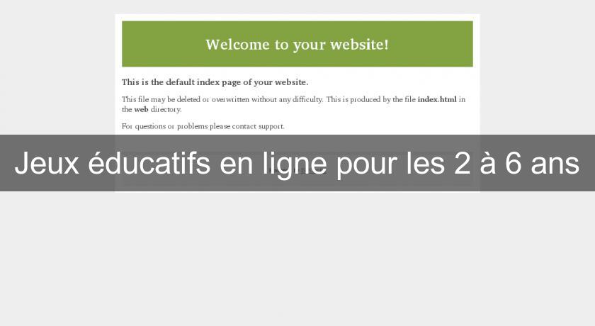 jeux éducatif 2 ans en ligne