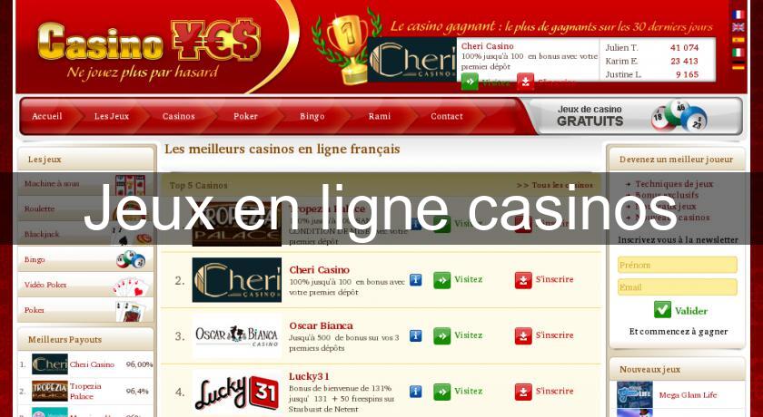 Jeux en ligne casinos Jeux en ligne casinos