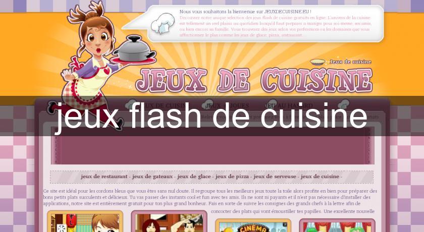 jeux flash de cuisine jeux flash de cuisine