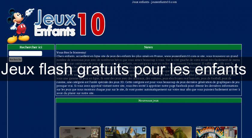 Jeux flash gratuits pour les enfants Jeux flash gratuits pour les enfants