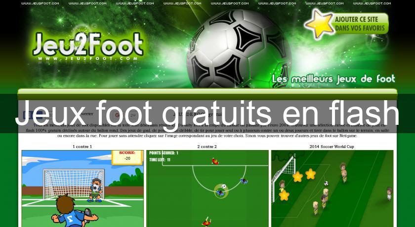 Jeux foot gratuits en flash