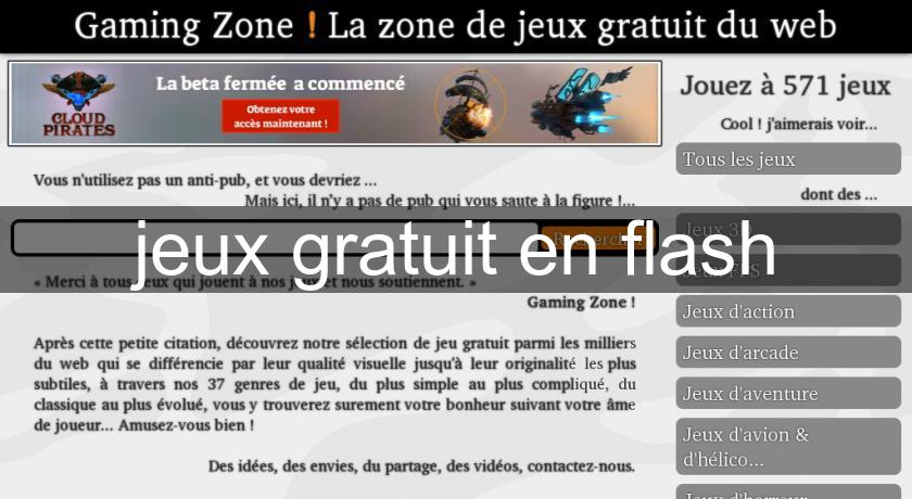 jeux gratuit en flash jeux gratuit en flash