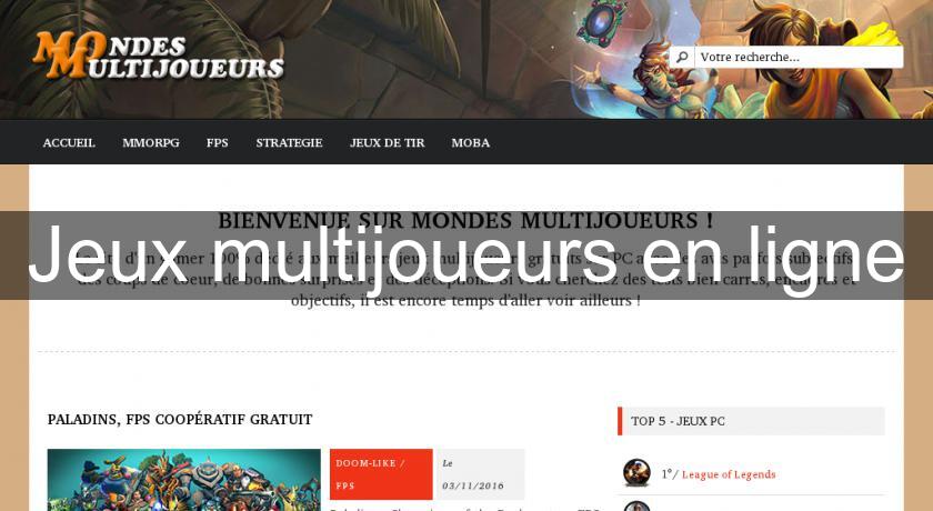 Jeux multijoueurs en ligne