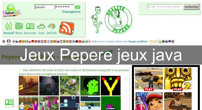 Jeux Pepere jeux java
