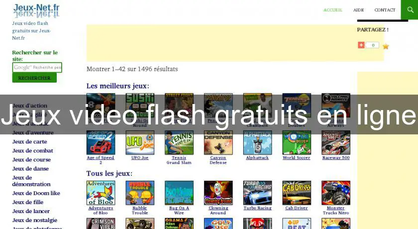 Jeux video flash gratuits en ligne
