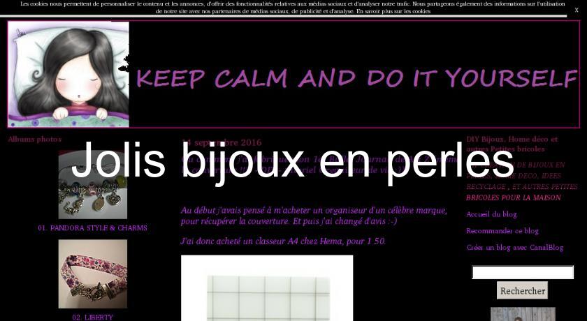 Jolis bijoux en perles Jolis bijoux en perles