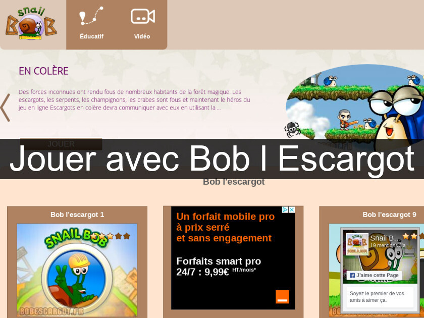 Jouer avec Bob l'Escargot Jouer avec Bob l'Escargot