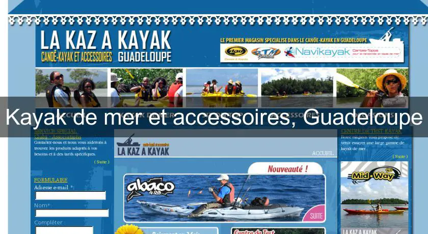 Kayak de mer et accessoires, Guadeloupe