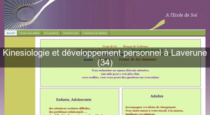 Kinesiologie et développement personnel à Laverune (34)
